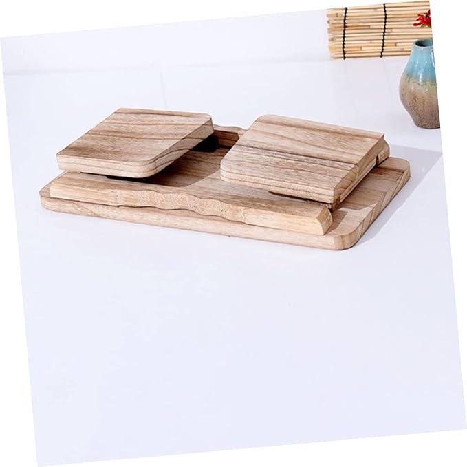 ibasenice Wood Meditation Bench Folding Legs Ergonomic Kneeling Stool for Zen Practice Tea Ceremonies and Household Use Non-Skid Design Portable Wooden Seat