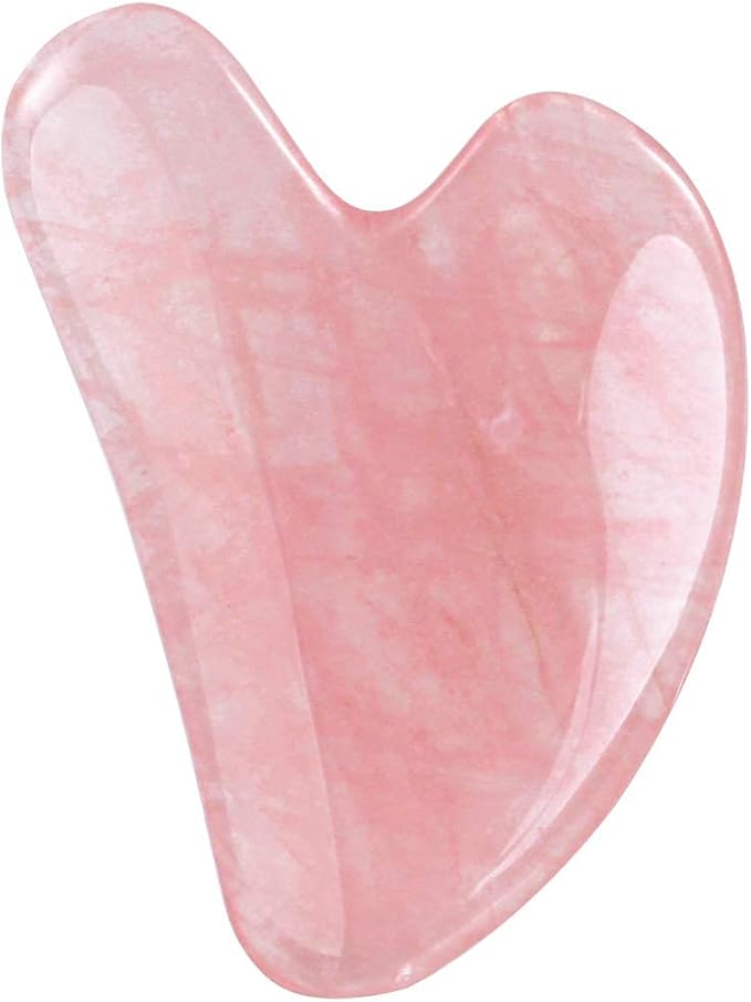Rosy Finch Gua Sha Massager Tool, Jade Stone Guasha Scraping Massage Tool Jade Roller Massager for Face, Eye Neck Body Muscle Relaxing