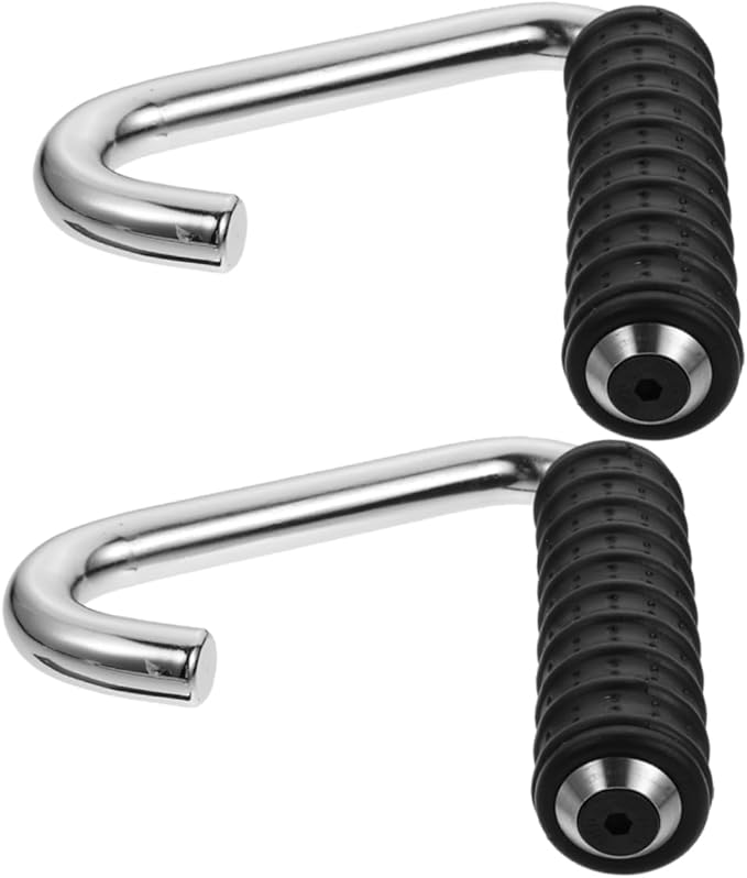 2Pcs Hook Type Handles Fitness Equipment Attachments for Strength Training Gym Use Dumbbell and Barbell Training Handles Easy to Install for Home and Commercial Workout