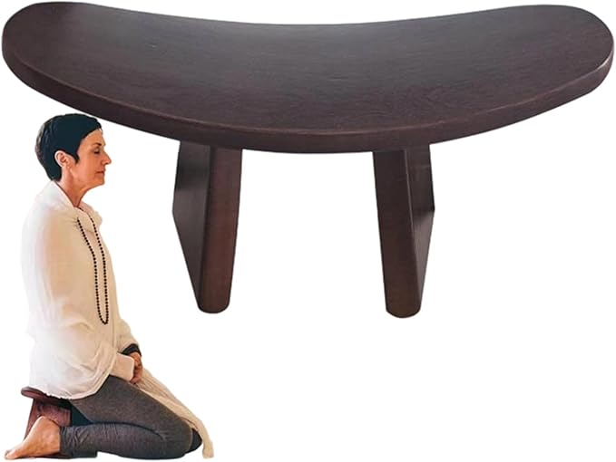 Meditation Bench | Efficient Kneeling Stool: Comfortable Versatile Wooden Seat for Mindfulness Practices Sitting Spiritual Meetings at Home Worship Arrodill Church