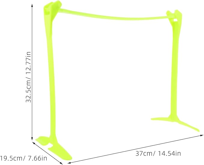 PRETYZOOM Adjustable Foldable Soccer Training Hurdle Green Plastic Speed Agility Equipment for Athlete Football Drills