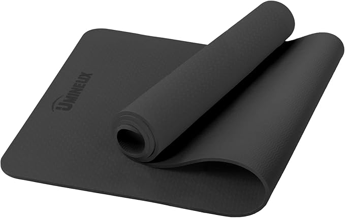 UMINEUX Yoga Mat Extra Thick 1/3'' & 2/5" Non Slip Yoga Mats for Women Eco Friendly TPE Fitness Exercise Mat with Carrying Sling & Storage Bag