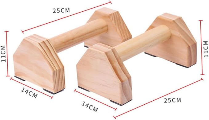1pair Solid Wood Push-up Bracket Fitness Equipment for Calisthenics and Strength Training Push-up Stand for Home Workout Smooth Non-slip Design Easy to Carry