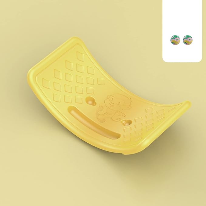 Rocker Board Balancing Training,Balance Board, Plastic Balance Seesaw Board with Elastic Ball, Improves Motor Skills and Build Core Strength, for Kids Toddlers Teens Balance Training, Balance boa