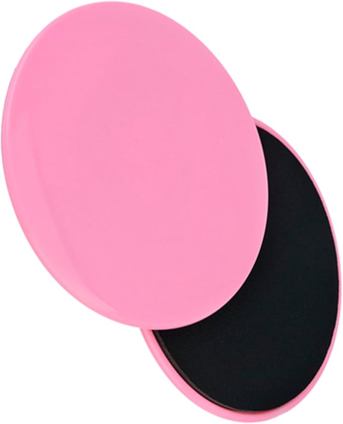 Core Exercise Discs, 2 Pack Pink Sliding Fitness Sliders for Home Gym, Yoga, Pilates, Cross Training, Physical Therapy