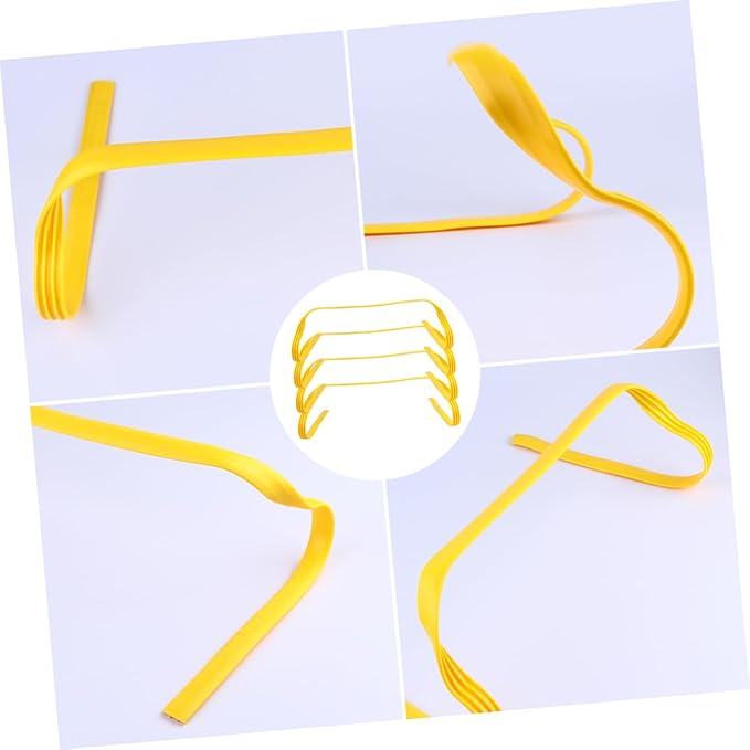 4Pcs Speed Training Hurdles for Durable Soccer Training Equipment High Agility Hurdles for Soccer Football and Track Drills Weatherproof Pe Material