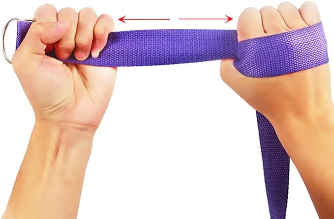 POPETPOP Yoga Stretch Belt 72 Inch Elastic Strap with Sturdy Buckle for Flexibility and Muscle Stretching in Yoga and Fitness