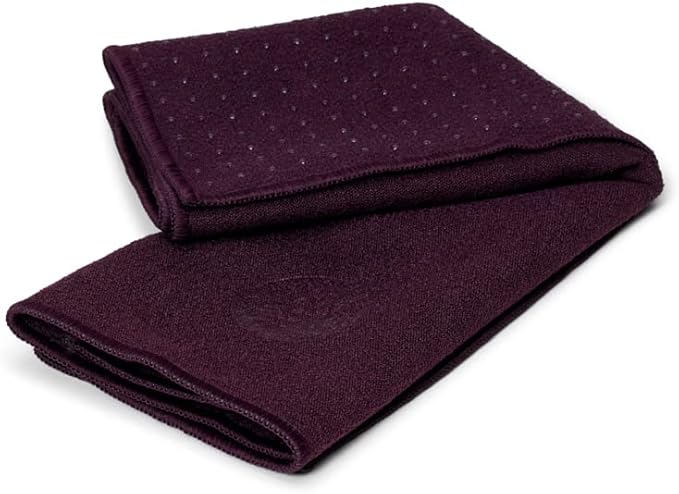 Manduka Yogitoes Yoga Hand Towel - 16" | Moisture Activated Grip | Patented Silicone Nubs | Highly Absorbent, Durable & Easy Care | Compact Size for Hot Yoga, Pilates | 16 x 24 Inches