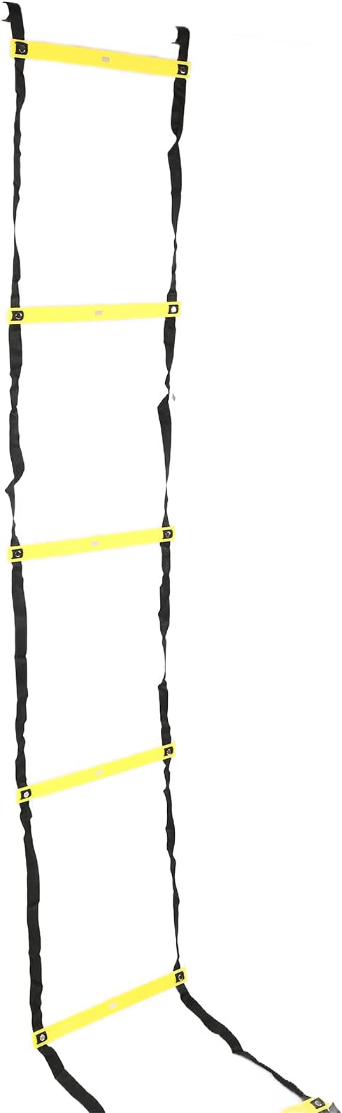 Fixed Agility Ladder for Football Training, Speed Rope Ladder with 12 Rungs, Bright Color Footwork Ladder for Soccer Drills, 6M Durable PP Sports Ladder for Team and