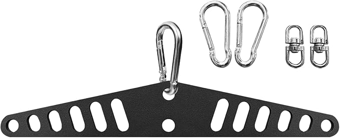 Cable Machine Attachment - Heavy Duty Pulley System Plate, Hole Connector Fitness Equipment, Strength Training Cable Link | Door Wall Gym Workout for Door Wall Gym Workout