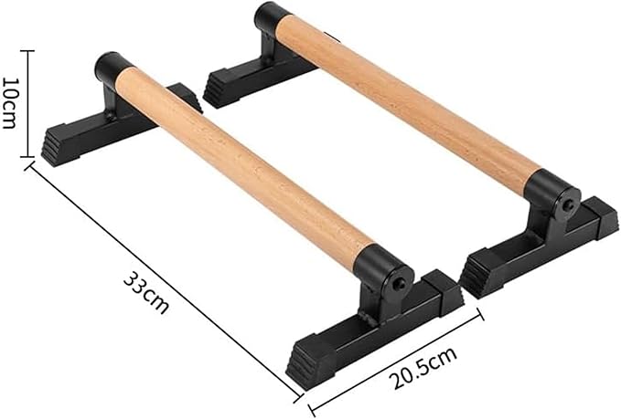 Wood Push up Bars Parallettes Bars Higher Quality Calisthenics Equipment Perfect, Pushup Bar and Handstand Push up Handles for Calisthenics, Fitness, Gymnastics, Aerobics Support 620 Lbs