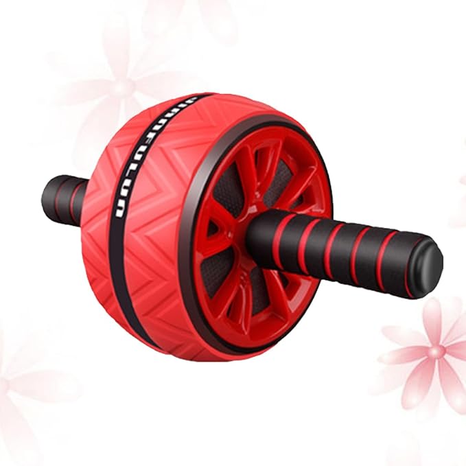 DOITOOL Ab Roller Wheel Fitness Abdominal Roller for Men Women with Anti-slip Design Red Abdominal Gym Wheel for Home Exercise and Strength Training