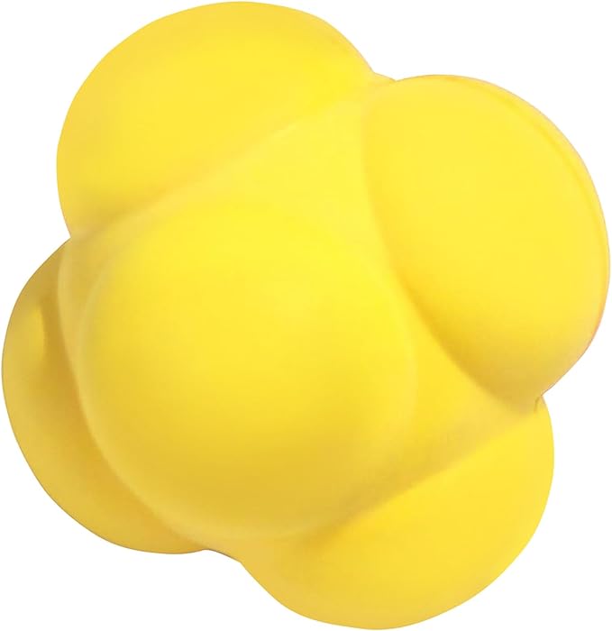 GSE Games & Sports Expert Sports Reaction Balls, Reactivity Ball for Field Training, Agility Trainer for Baseball, Rubber Bounce Balls for Hand-Eye Coordination & Speed Reflex Training