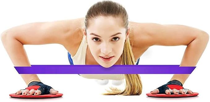 Dual Core Sliders,Core Exercise Gliding Discs Sportz Sliders for Working Out Compact Core Gliders for Home Gym Dual Sided Disks Used on Carpet or Hard Floors