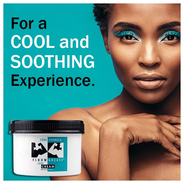 Elbow Grease Cool Massage Cream, Smoothing and Effective Massage Cream for Relaxation, Muscle Tension Relief, and Skin Nourishment – 9 oz (1 Pack)
