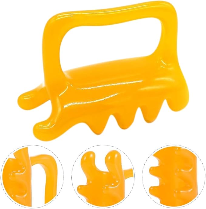 Healifty Handheld Massage Tools 2 Pcs Resin Beeswax Shoulder Back Neck Body Massagers for Daily Tension Relief Promote Blood Circulation and Relaxation
