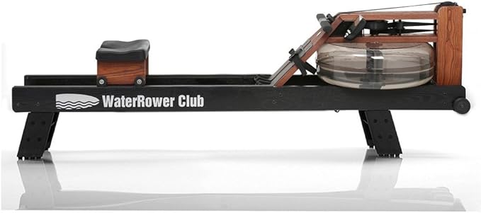 WaterRower Club Rowing Machine with S4 BLE Monitor | USA Made Water Rower | Original Handcrafted Erg Row Machine for Home Use & Gym