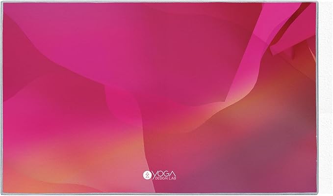 yogadesignlab | The Hand Towel | Premium Non Slip Hand Towel | Designed in Bali | Colorful Eco Printed + Quick Dry + Soft | Hot Yoga, Bikram, Ashtanga, Sport, Barre, Travel (Rose)