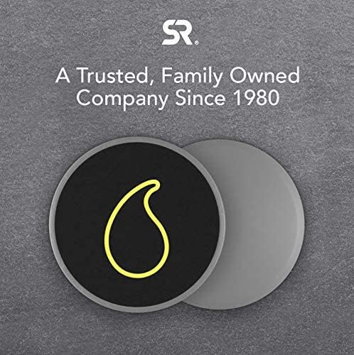 Sweet Sweat Core AB Sliders (Pack of 2) | Dual Sided Fitness Sliders for Hardwood Or Carpeted Surfaces | Ideal for Ab & Core Workouts