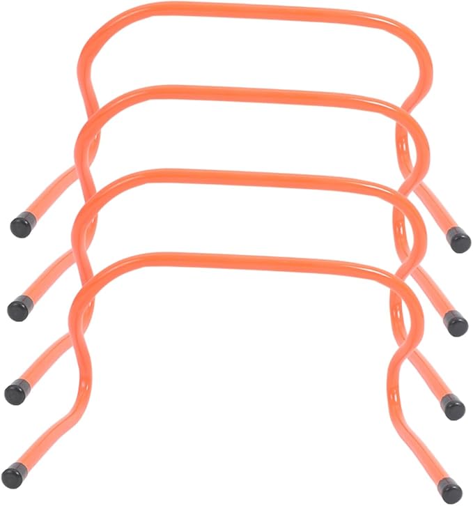 Happyyami Agility Hurdle Set 4 Pack Soccer Training Hurdles Durable PVC for Boys and Girls Football Basketball Training