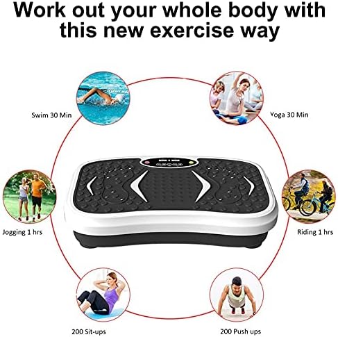 iMeshbean Whole Body Exercise 3D Vibration Platform Plate Fitness Massager Machine Slim