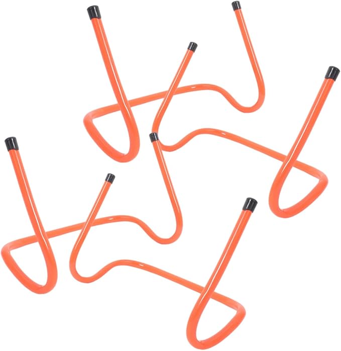 4pcs Sports Agility Hurdles Plastic Training Equipment for Speed and Coordination Drills for Boys and Girls and Athletes Height for Soccer Practice and Fitness Training