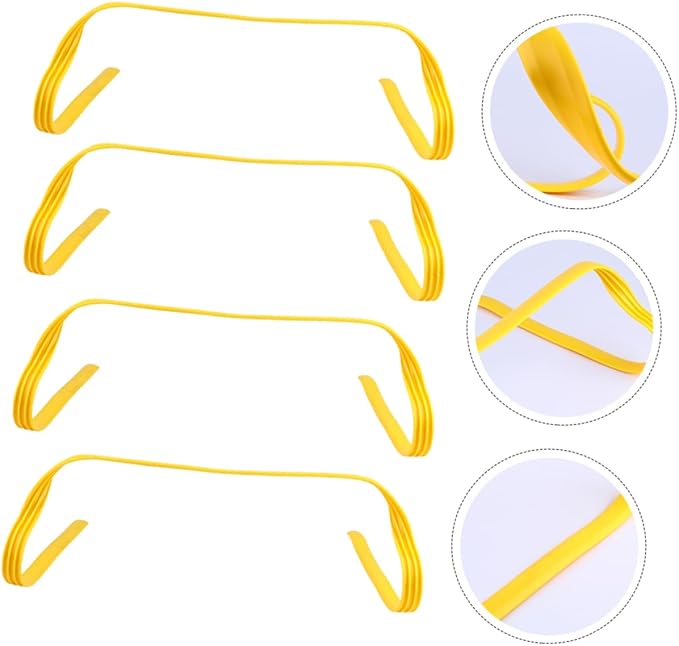 VICASKY 4Pcs Agility Hurdles for Speed Training Equipment High Football Training Hurdles Durable and Portable for Sports Drills for Soccer Basketball and Track Activities