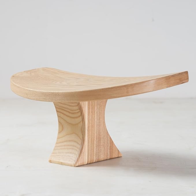 Meditation Bench,No Assembly Required Prana Yoga Meditation Stool,Wooden Kneeling Ergonomic Seiza Seat,Seiza Prayer Bench