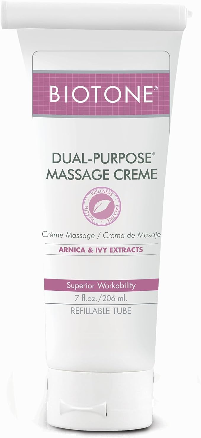 Biotone Arnica Extract Dual Purpose Massage Cream, 7 oz Tube