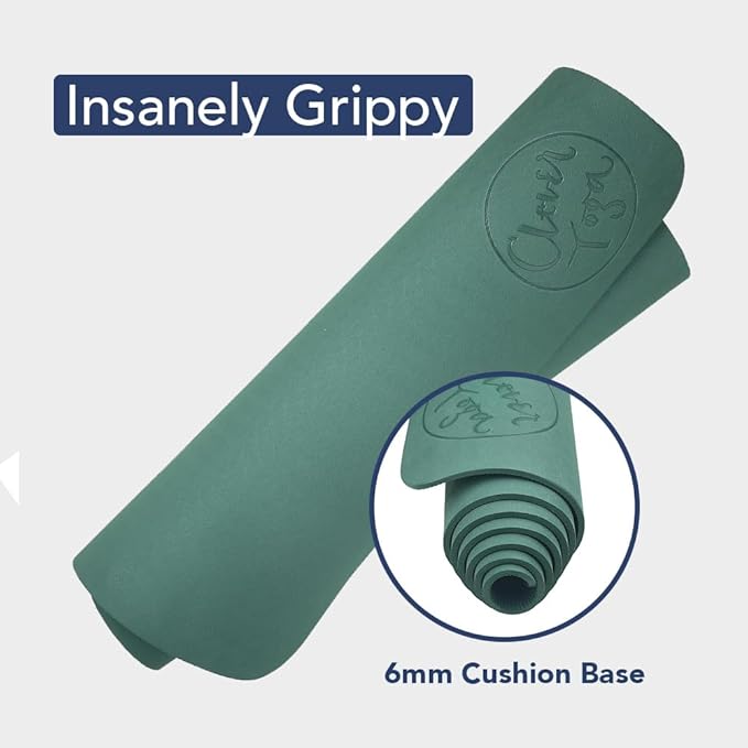 Premium Clever Yoga Mat - Extra Long Yoga Mat Suitable For All Yoga Types - Workout Mat For Home Or On The Go - Includes Our Perfect Fit Mat Bag