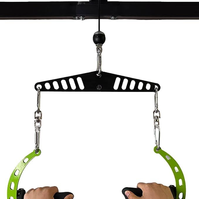 Cable Machine Attachment - Heavy Duty Pulley System Plate, Hole Connector Fitness Equipment, Strength Training Cable Link | Door Wall Gym Workout for Door Wall Gym Workout