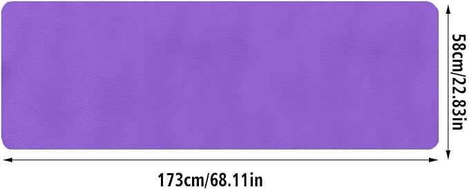 Black Yoga Mat, 70x23 Inches Non-Slip Anti-Tear Extra Thick High Density Pilates Mat with Carrying Strap,Soft Large Pilates Mat for Fitness,Gym,Pilates,Exercise,Home Workout,Stretching