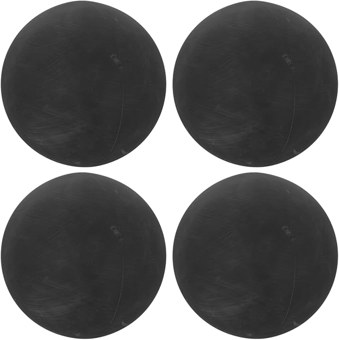 Professional High Elastic Rubber Reaction Ball 4Pcs Hollow Training Balls for Agility Reflex and Hand Eye Coordination Lightweight Speed Drill Racketball for Athletes Trainers