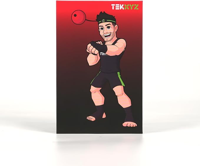 TEKXYZ® Reflex Ball with Counter App & Online Community, 2 Difficulty Levels Boxing Ball with Headband, Perfect for Reaction, Agility, Punching Speed, Fight Skill & Hand Eye Coordination Training