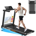 JAGJOG Treadmill for Home with Auto Incline, 3.5-4.5 HP Foldable Treadmill, 12 HIIT Programs,15"-18" Wide LED Touchscreen, Smart App & Heart Rate, 300-400LBS Capacity, Fully Assembly