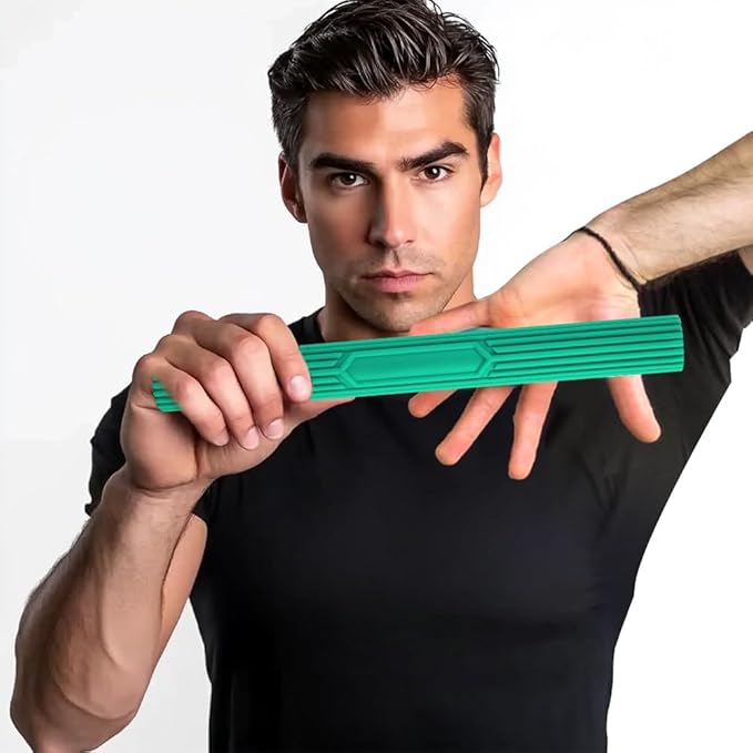Inspack Flex Tennis Elbow Therapy Bar, Flexbar Treatment, Grip Strength Trainer, Therabars Flex Bars Physical Tendonitis, Wrist, Pain Relief, Forearm Strengthener Hand Exercise, Resistance Twist 25lb 15lb 10lb