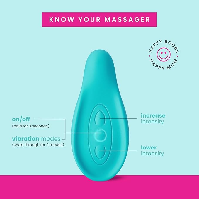 LaVie Lactation Massager - Patented Breastfeeding Relief, Boost Milk Flow & Ease Discomfort from Clogged Ducts, Engorgement, Mastisis - Postpartum Essentials for Nursing Moms - HSA/FSA Medical Device