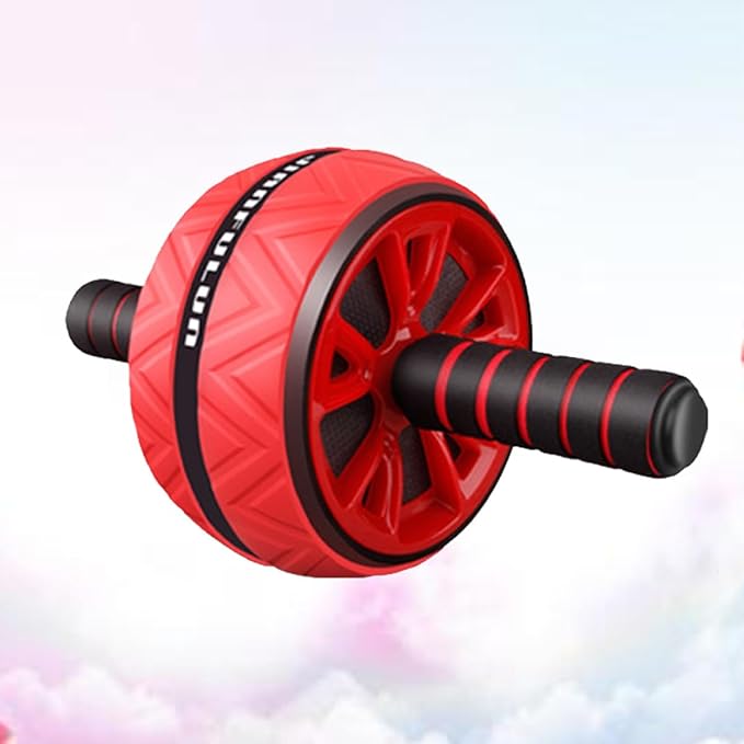 GALPADA Abdominal Exercise Roller Ab Core Workout Wheel Fitness Device Double Wheel for Core Strength Training Home Gym Workout Accessories for Men and Women