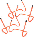 Toyvian Agility Hurdles 4pcs 15cm Plastic Speed Training Hurdles for Football Soccer Agility Drills Youth Sports Training Equipment