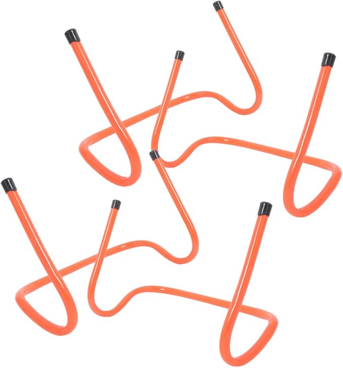 Toyvian Agility Hurdles 4pcs 15cm Plastic Speed Training Hurdles for Football Soccer Agility Drills Youth Sports Training Equipment