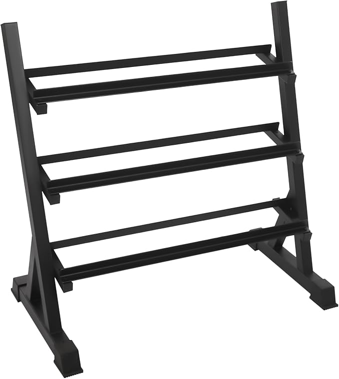 Dumbbell Rack, 3 Tier Weight Storage Rack for Dumbbells Kettlebells, and Weight Plates 500LBS, Workout Dumbbell Storage Rack for Home Gym Fitness