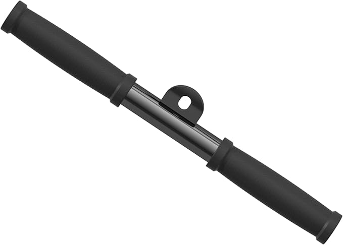 JEEKEE Straight Bar Cable Attachment with Fixed Ring, Non-Slip Tricep for Tricep Pull Down, LAT Pull Down Bar for Home Gym Equipment, Cable Attachments for Seated Rowing & Strength Training