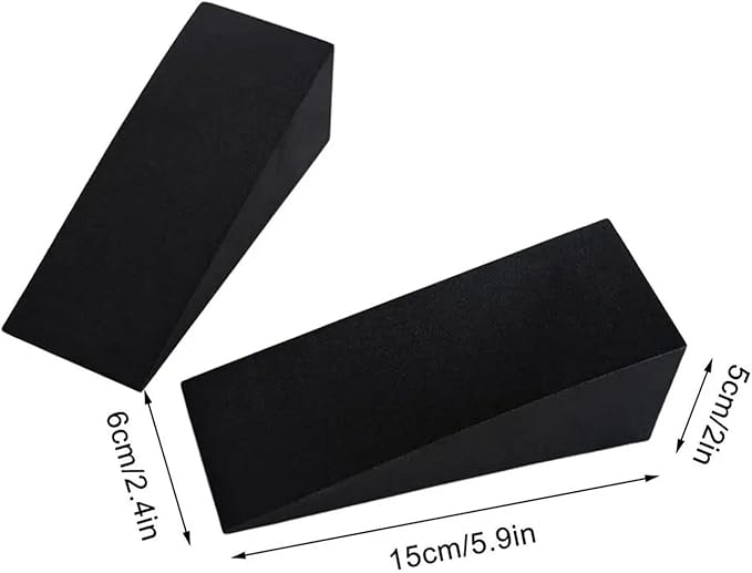 Yoga Foam Wedge Slanting Board EVA Foam Stretch Slant Boards Yoga Block Calf Extender Foot Stretcher(15x6x5cm 1 Pair)