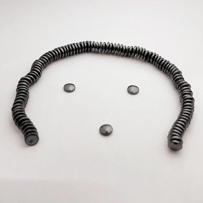 100PCS Therapy Magnets Dia5x1.5mm Bread-Shaped Weak Magnetic Button Health Ferrite Magnet Ferrite Disc Magnetic Materials