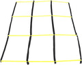 PRETYZOOM Agility Ladder Soccer Training Equipment Yellow Foldable Soft Ladder for Football Speed and Footwork Drills for Athlete Conditioning