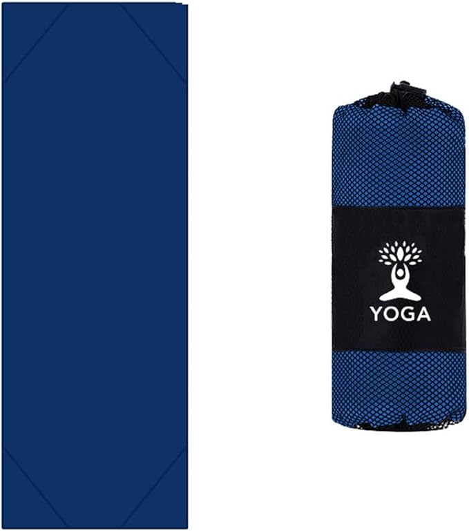 Non-Slip Yoga Towel - Superfiber Yoga Towel, hot Yoga Towel, Moisture Absorption, Sweat Absorption, for in Yoga, Pilates, hot Yoga Easy Travel. Size 25.5"x73" (1Pcs), R Colour
