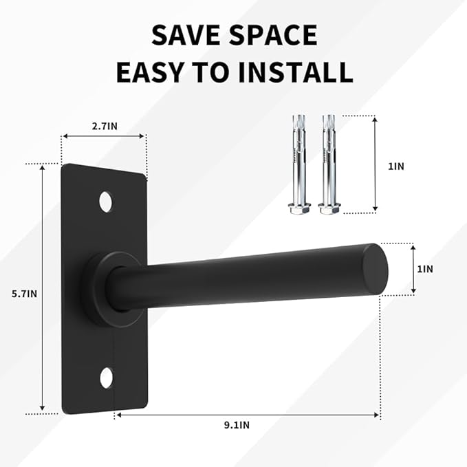 Wall Mounted Weight Plate Holder, Bumper Plate Rack for Home Gym Wall Organized, All Kinds Sizes