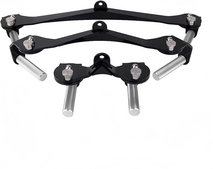 3 Pack LAT Pull Down Bars, Back Tricep Bar Strength Training Handle for Home Gym Fitness, Heavy Duty Workout Accessories