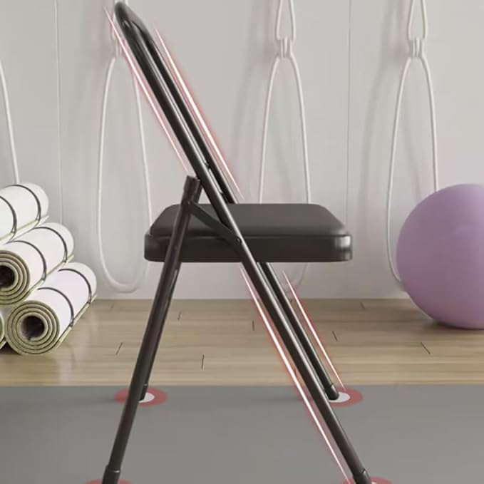 Yoga Chair,Backless Yoga Chair Prop,Pilates Chair,Strength Training Inversion Equipment,Yoga Chair Iyengar,Foldable and Portable Folding Stools for Yoga,Black