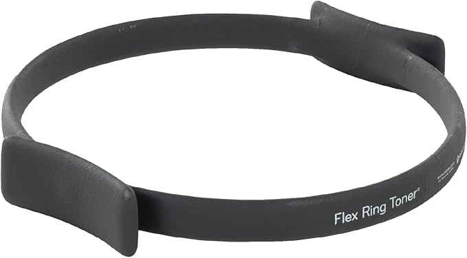 Balanced Body Flex Ring Toner with Handle Pads, Workout Hoop, Pilates Workout Equipment, Pilates Ring Circle for Home Gym or Studio Use